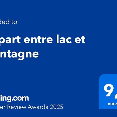 Appart Entre Lac Et Montagne Saint-Jean-de-Sixt Eksteriør bilde